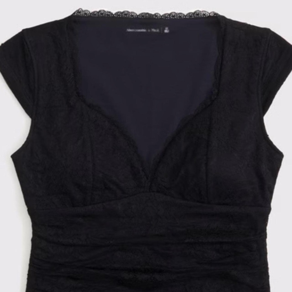 Abercrombie & Fitch Black Lace Blouse